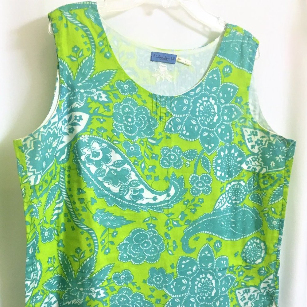 Ethnic Paisley Floral Cropped Top Cotton Blouse